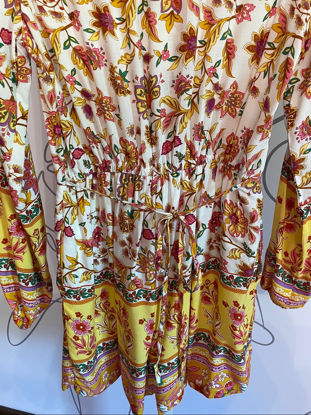 AVAILABLE- Bohemian, Festival Romper 100% Rayon size S - Picture 7 of 8